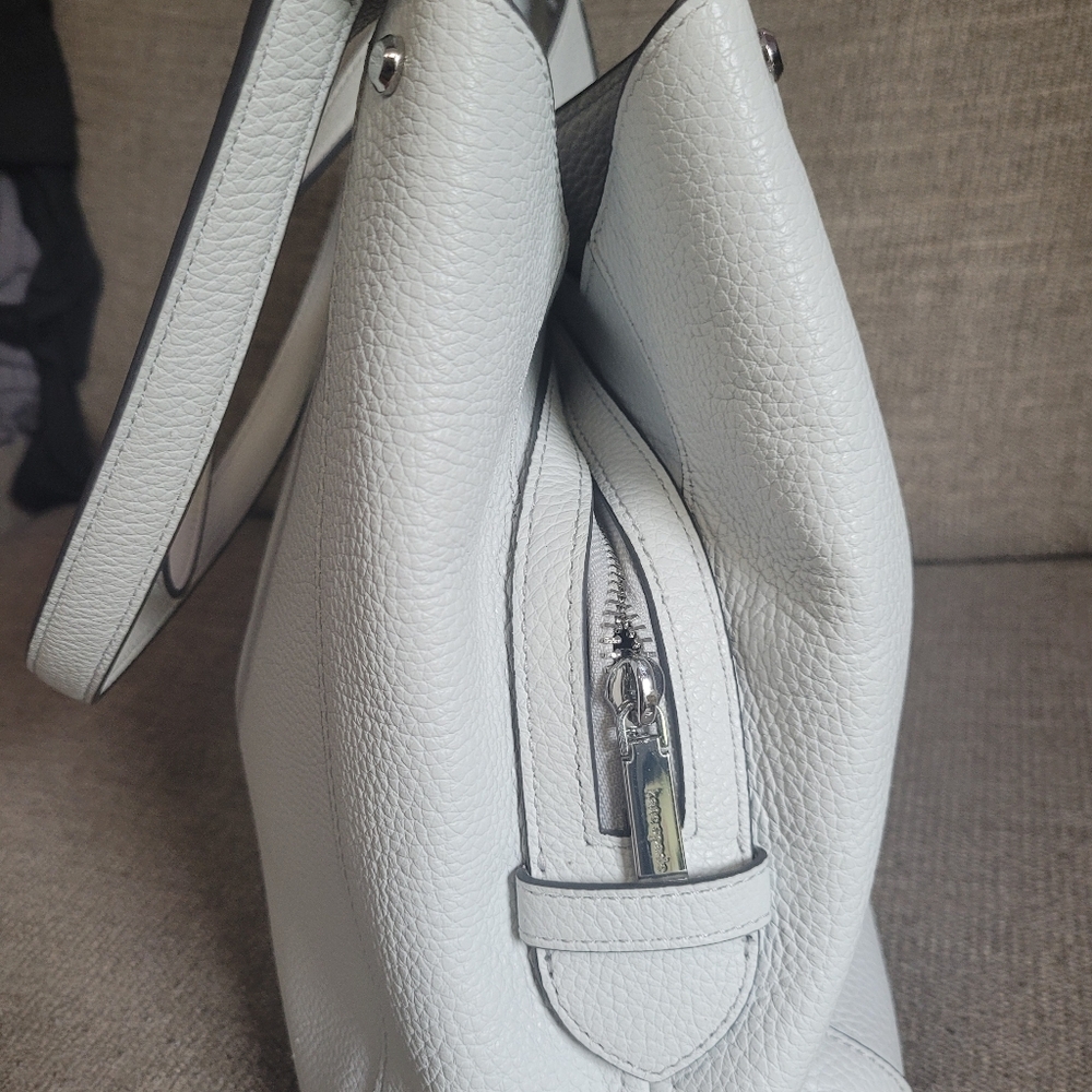 Kate Spade Leila Light Blue 3 Compartment leather double handle shoulder bag. - Picture 3 of 9